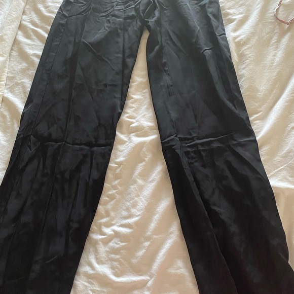 Black romper. Ties in  back. Size small. - Picture 3 of 4